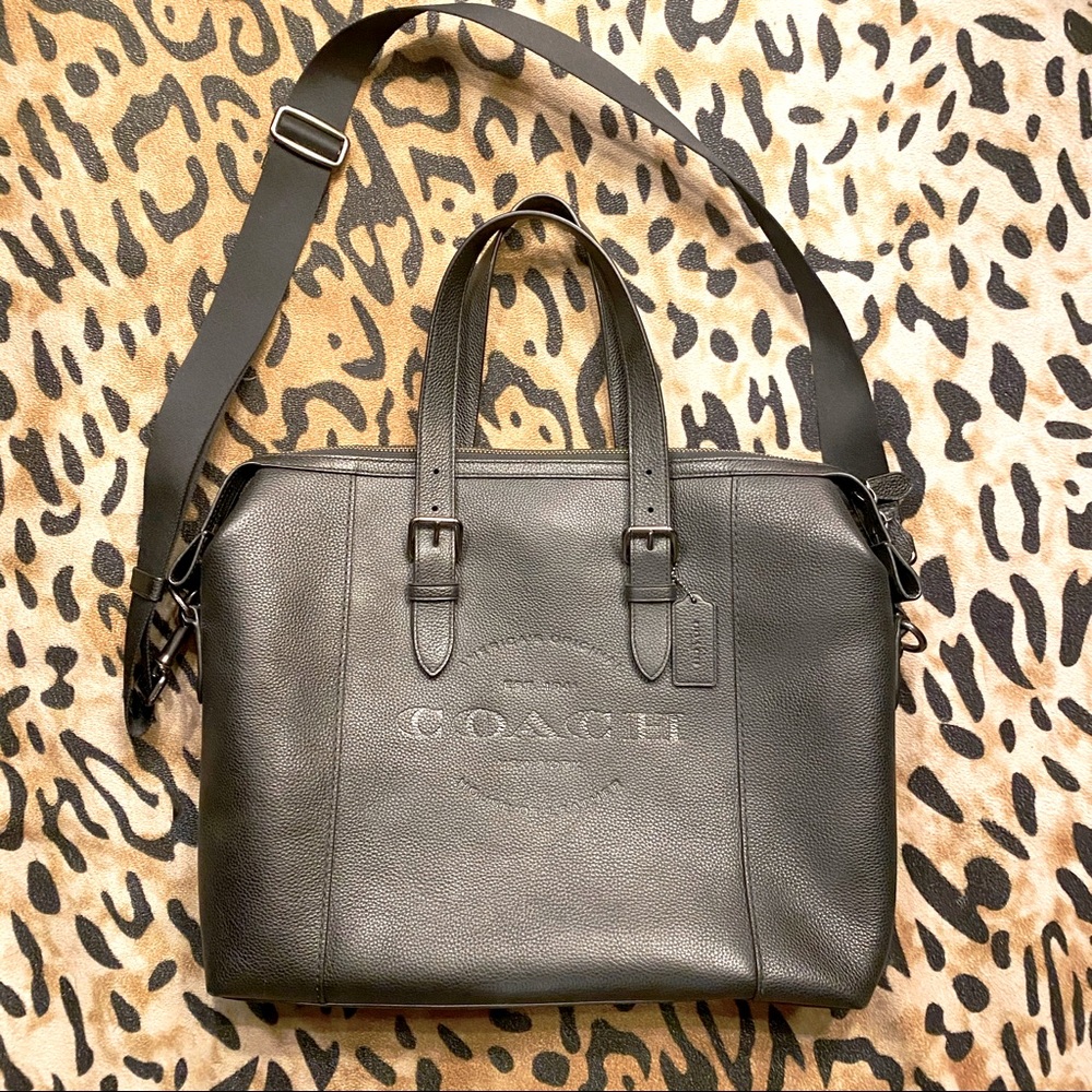 Coach men’s adjustable briefcase/tote
